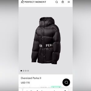 BNIB Perfect Moment Parka II jacket with Belt